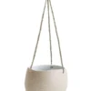 Garden To Table Hanging Planter Large White Speckle