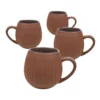 Hug Me Mugs Dark Clay 4 Pack