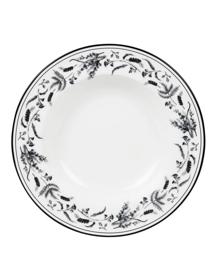 Matilda 27cm Bone China Bowl White/Black 3 Matilda 27cm Bone China Bowl White/Black