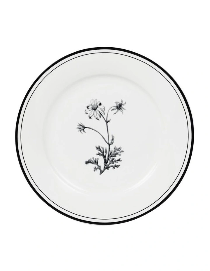 Matilda 19cm Bone China Plate White/Black Decal 3 Matilda 19cm Bone China Plate White/Black Decal