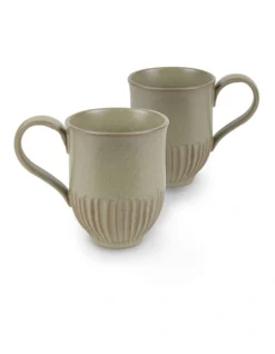 Olive Crafted 400ml Mug Set 2