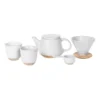 Robert Gordon Ritual Collection Coffee Set Speckled White With Raw Speckled Clay