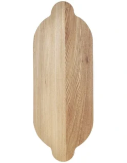 The Entertainer Serving Board Tapered Elm Wood