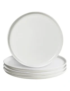 Make & Made Dinner Plate Set Of 4 In White