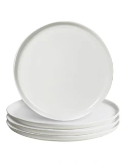 Make & Made Side Plate Set Of 4 In White