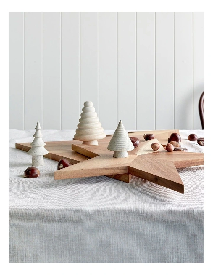 It's Christmas Star Board In Acacia Wood 6 It's Christmas Star Board In Acacia Wood - Image 4