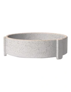 Robert Gordon X MoVida Footed Bowl Small 15x4.5cm In White Speckle