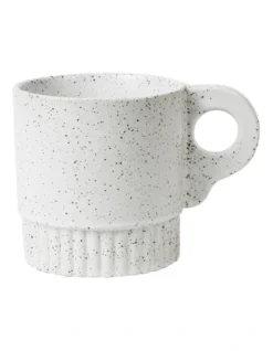 Robert Gordon X MoVida Mug Ornate Handle 350ml In White