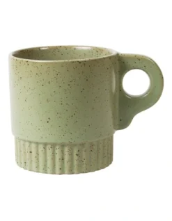 Robert Gordon X MoVida Mug Ornate Handle 350ml In Green