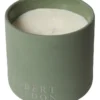 Life On Earth Pear & Fresia Fragrance Candle In Olive