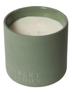 Life On Earth Pear & Fresia Fragrance Candle In Olive