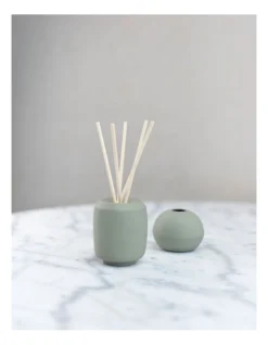 Life On Earth Puk Diffuser With White Tea Scented Sticks In Light Grey -Robert Gordon 957985300 3 720x928