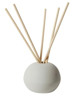 Life On Earth Acorn Diffuser With White Tea Scented Sticks In Light Grey