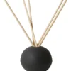 Life On Earth Acorn Diffuser With Sandalwood Scented Sticks In Black