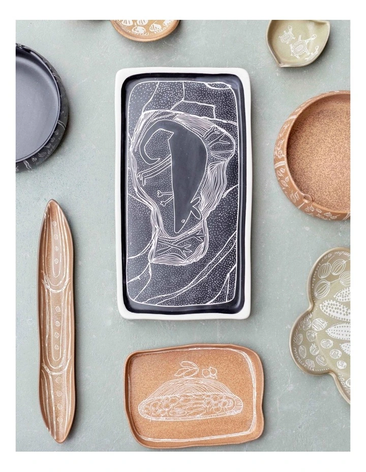 Robert Gordon X Juluwarlu Narrow Tray In Tan 6 Robert Gordon X Juluwarlu Narrow Tray In Tan - Image 4