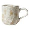 Solace Clay Mug With Reactive Glaze 350ml In White Brush