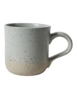 Solace Clay Mug With Reactive Glaze 350ml In Dove Speckle