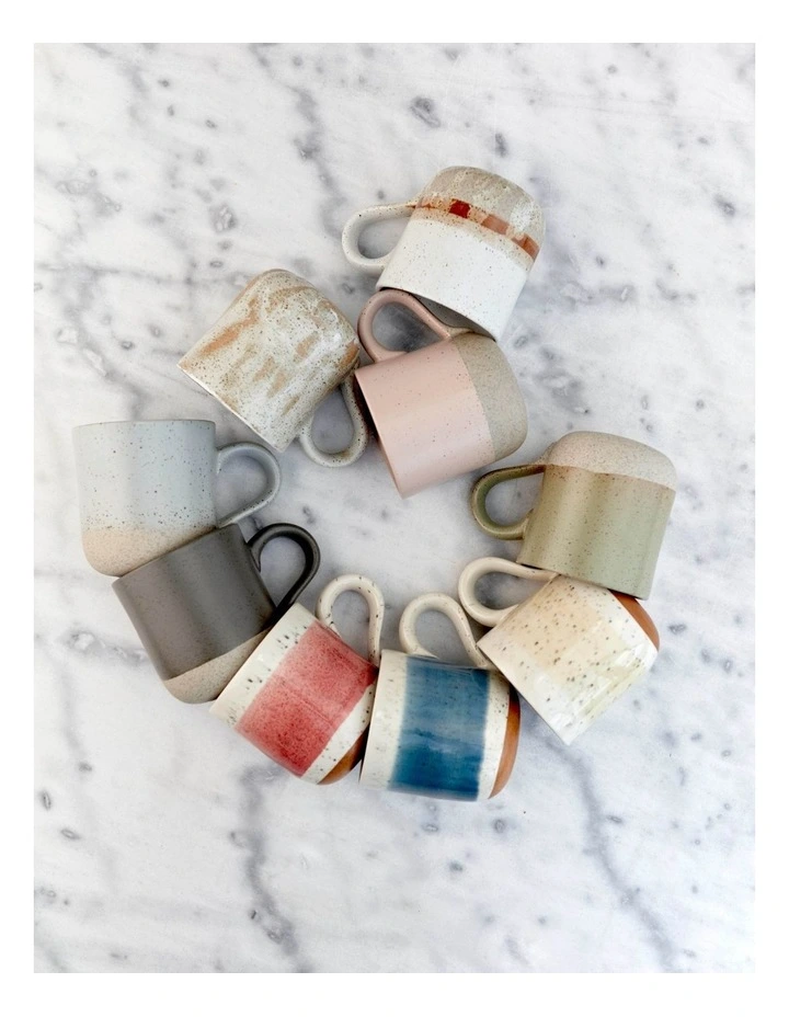 Solace Clay Mug With Reactive Glaze 350ml In Blush 5 Solace Clay Mug With Reactive Glaze 350ml In Blush - Image 3