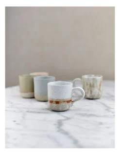 Solace Clay Mug With Reactive Glaze 350ml In Steel -Robert Gordon 957991060 4 720x928