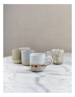 Solace Mediterranean Clay Mug With Reactive Glaze 350ml In White -Robert Gordon 957991330 5 720x928