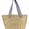 Hyacinth Bags Jumbo Tote Basket With Powder Blue Handles In Brown -Robert Gordon 957991780 1 720x928